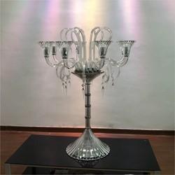 Black Candelabra Centerpieces Wedding Crystal Candelabra Candle Holder Glass Big Tall