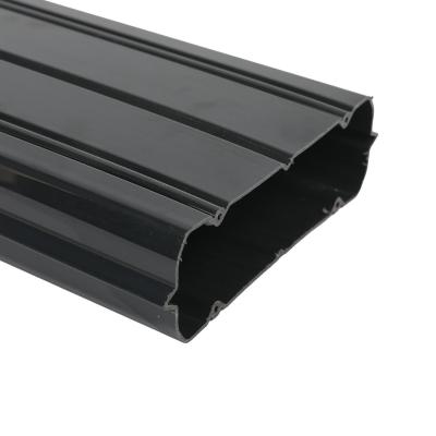 Heavy Duty PVC Raceway Cover black cable trunking Desk self adhesive cable trunking Customized Plastic Profiles
