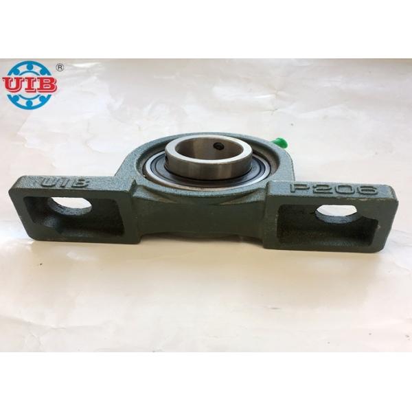 UC208 Industrial Insert Ball Bearings With P208 Cast Iron Green Gray Bearing Housing