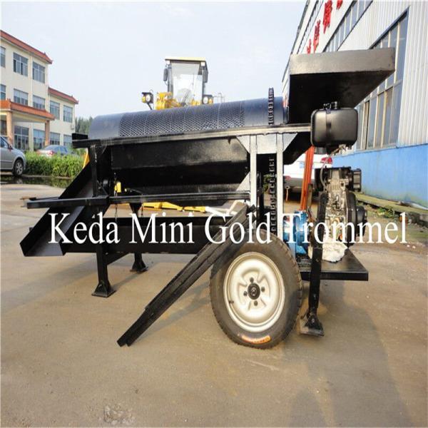 115CBM/H Small Scale Gold Wash Plants Processing 85kw Steel Rotary Movable