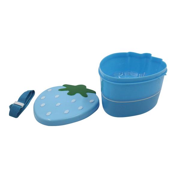 Strawberry Shape Food Container for Kids 15x12x8.7cm Custom Leakproof Lunch Box Packaging