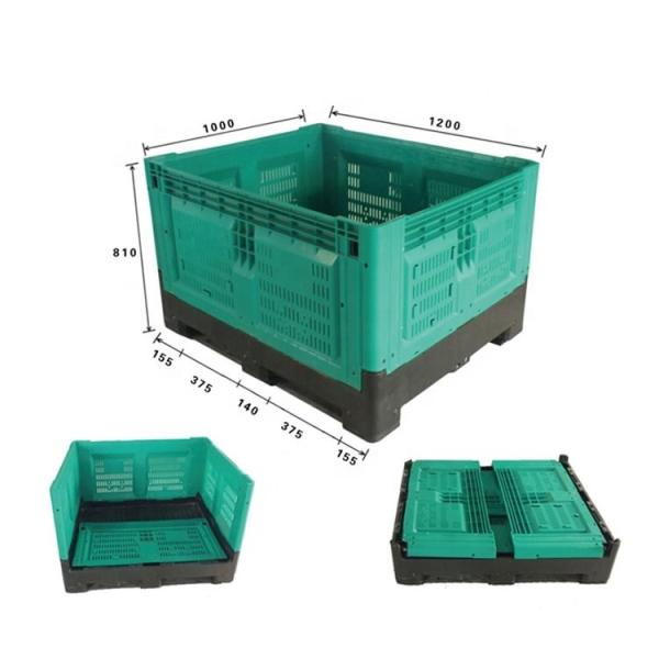 Convenient Folding Plastic Pallet Box Bin for Fruit and Vegetable Industrial Furniture