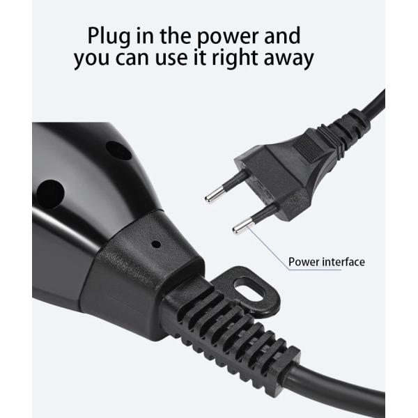 6 In 1 Electric Facial Hair Shaver Titanium Black Safety Rechargeable Hair Trimmer