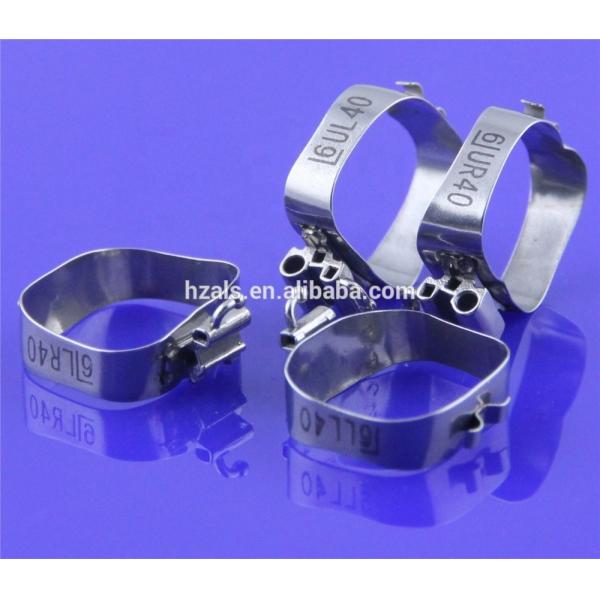 ALS Dental Banda molar ortodóntica preformada Tubos bucales soldados para enderezar los dientes