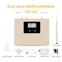 800-GSM+4G 70dB Gain Dual Band GSM Booster 4G LTE Repetidor de Rede Móvel