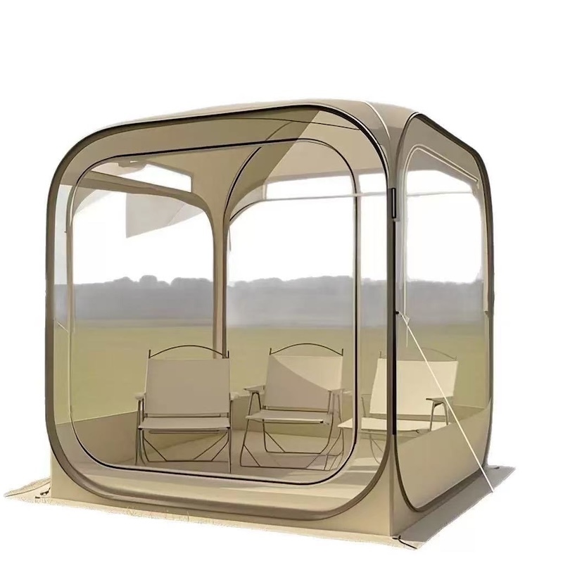 Outdoor Portable Quick-opening Sunroom Transparent Tent 130*130*175cm For