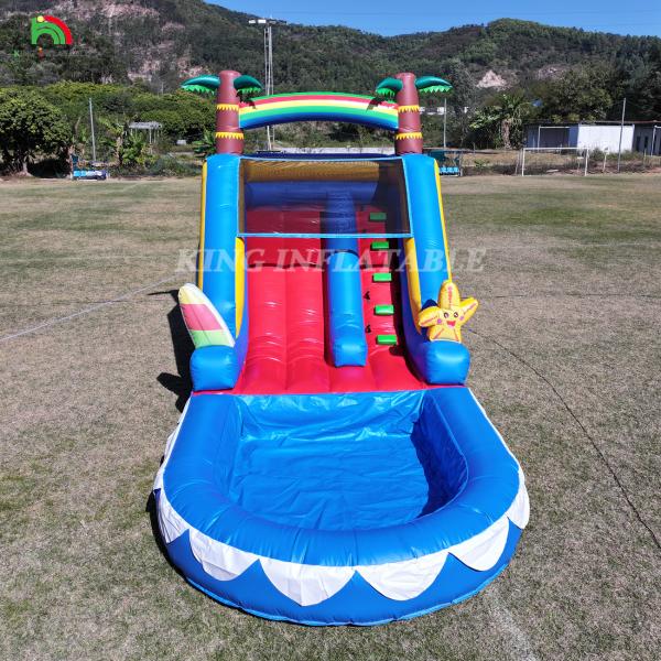 Waterslide Commercial PVC Inflatable Water Slide For Kid Inflatable Slide With Pool Wet Dry Slide Adult