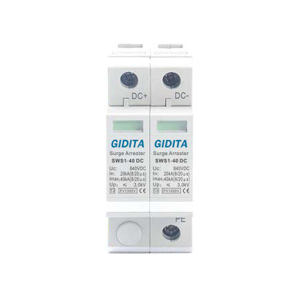 IP20 DC 1000V  5-10KA SPD 2P Surge Protector