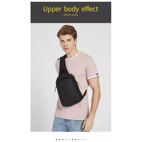 Fashion OEM Nylon Men Shoulder Chest Sling Bags 18*12*28cm