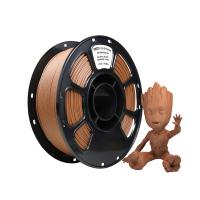 Filamento de impresora 3D de alta calidad Color de madera de ébano PLA+ Filamento de 1,75 mm Dureza mejorada