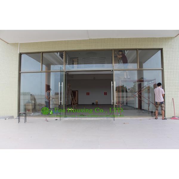 China manufacturer commercial exterior commercial frameless glass doors for Apartment