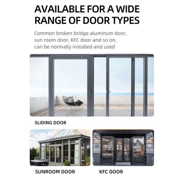 Stainless Steel European Standard Smart Lock Outdoor Waterproof Fingerprint Lock Narrow Frame Door Aluminium Alloy Door Lock