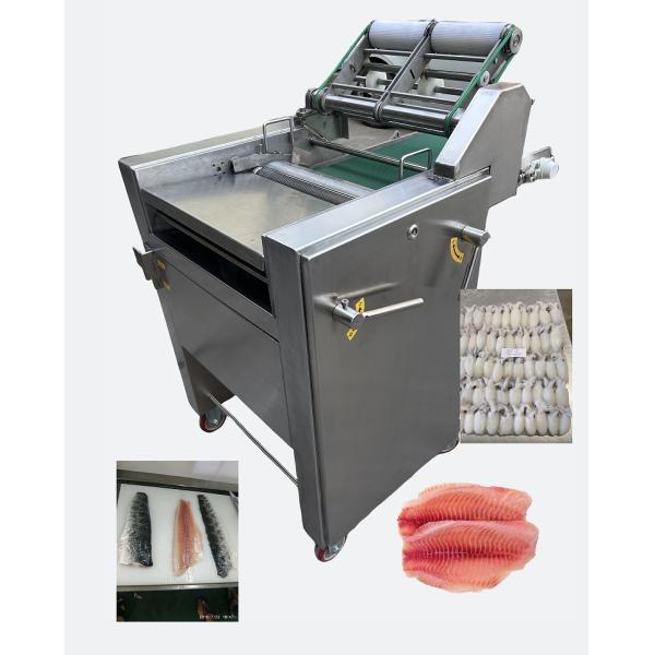 70Pcs/M Fish Processing Machine Stainless Steel Cuttlefish Peeling Machine High Stable