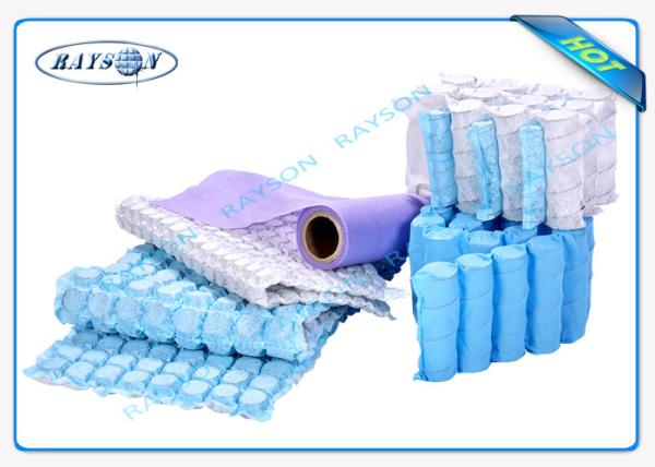 tela não tecida azul Spunbond de 75gsm Pp para a tampa da mola do bolso