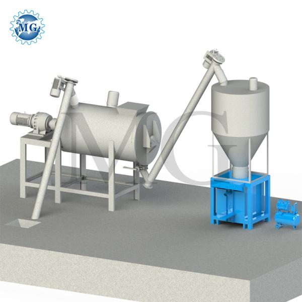 Simple 1-5 T/H Dry Mortar Mixing Machine Sand Cement Powder Mixer for Wall Putty Tile Adhesive Manufacturing Plant