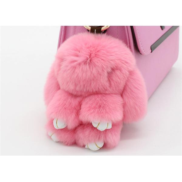 Хандмаде 13км пушистый шарм сумки кролика, сумка зайчика плюша очаровывает кольца для ключей