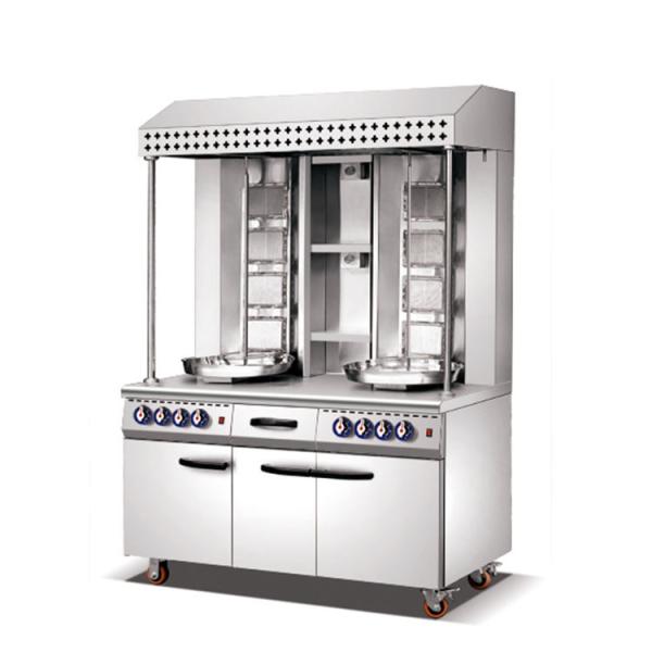 Electric & Gas Vertical / Standing Type Commercial Shawarma Machine Adjustable For Chicken BBQ Grill