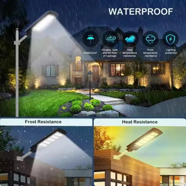 Outdoor IP65 Intelligent Solar Street Light 60W Solar Powered Motion Activated Light