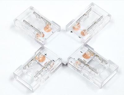 Cross-shaped Transparent COB Strip Light with 8mm 10mm Connector High Conductivity | Easy Installation for Home, Retail & Industrial Lighting