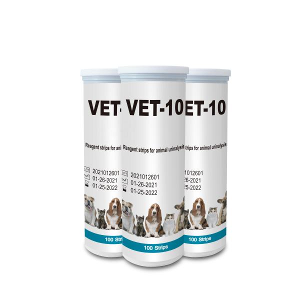 Urinalysis Wellness Test Kit Veterinarian , Leukocytes Vet 10 Urine Test Strips