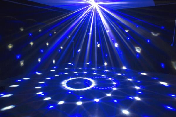 Sound Crystal Led Magic Ball Light , Olympic Circles Multi Colored Christmas Lights