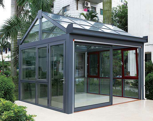 Modular Design Aluminium Sun Room Broken Bridge Structure Leak Proof Sealing