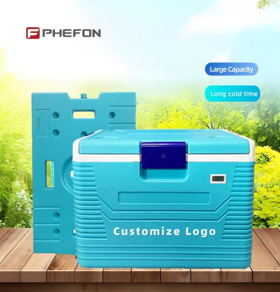 Phefon 54L 冷蔵庫用のアイスパック付きの医療冷蔵庫