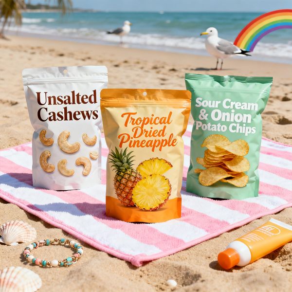 Gravure Printing Custom Printed Matte Surface Sealable Plastic Bag Ziplock Pack Dry Food Snack Standup Pouch Flavor Snack Packaging Nut Bag