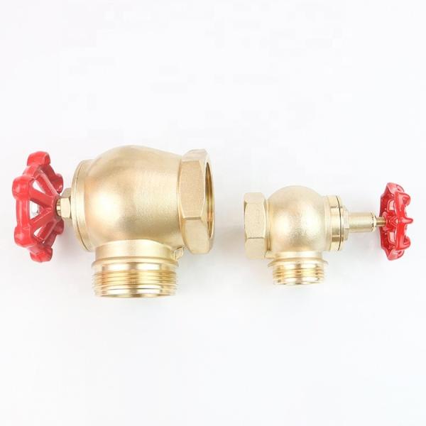 1.5 NH/BSP/NPT Fire Coupling Natural Brass Angle Fire Hydrant Valve