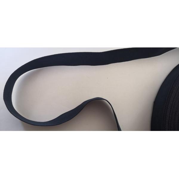 2 Cm Dark Blue Polyester Webbing Tape / Knitted Ultra Thin Webbing Handbag Strap