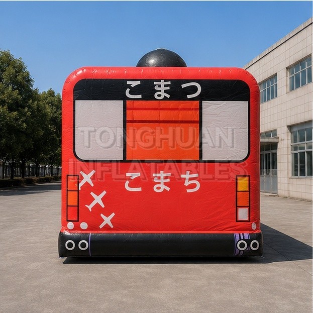 Cartoon Bus Inflatable Bounce House for Commercial Rental and Kids Entertainment