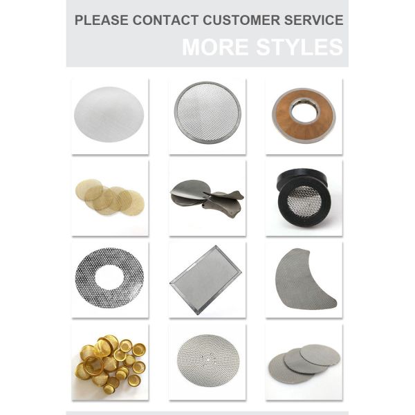 Low Flow Resistance SS Mesh Screen Filter Suitable For High Purity Gas