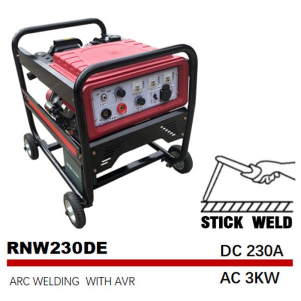 230A grupo de solda diesel de Medium Frequency SMAW do soldador do arco da C.C. 1.6kw