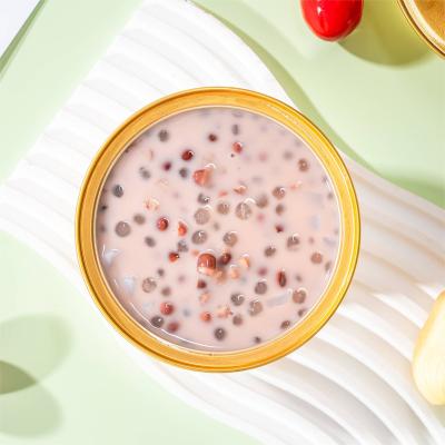 Sago de feijão vermelho com leite, doce e nutritivo, comer refeições leves em vez disso, uma sobremesa obrigatória em Hong Kong no verão