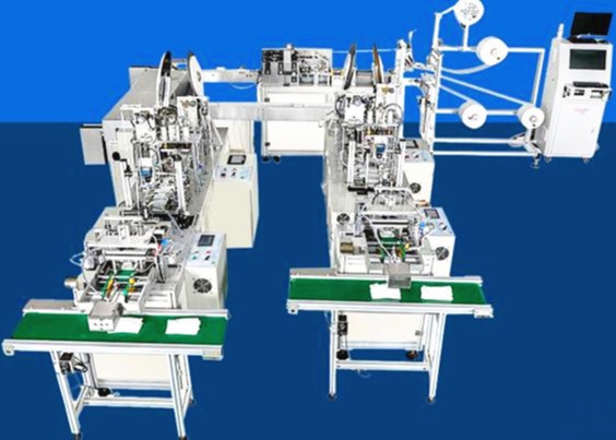 High Safety Disposable Face Mask Machine With Auto Stop Function