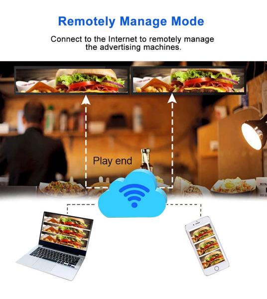 24 Inch Ultra Wide Resolution Stretched Bar Type LCD Advertising Display The Perfect Choice for Supermarket Shelf Retail