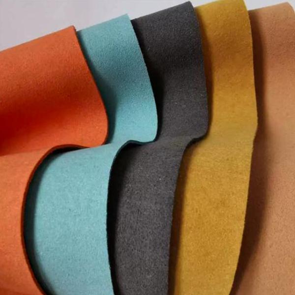 Matériau en cuir suédé synthétique à la pointe de la mode, microfibre, personnalisable