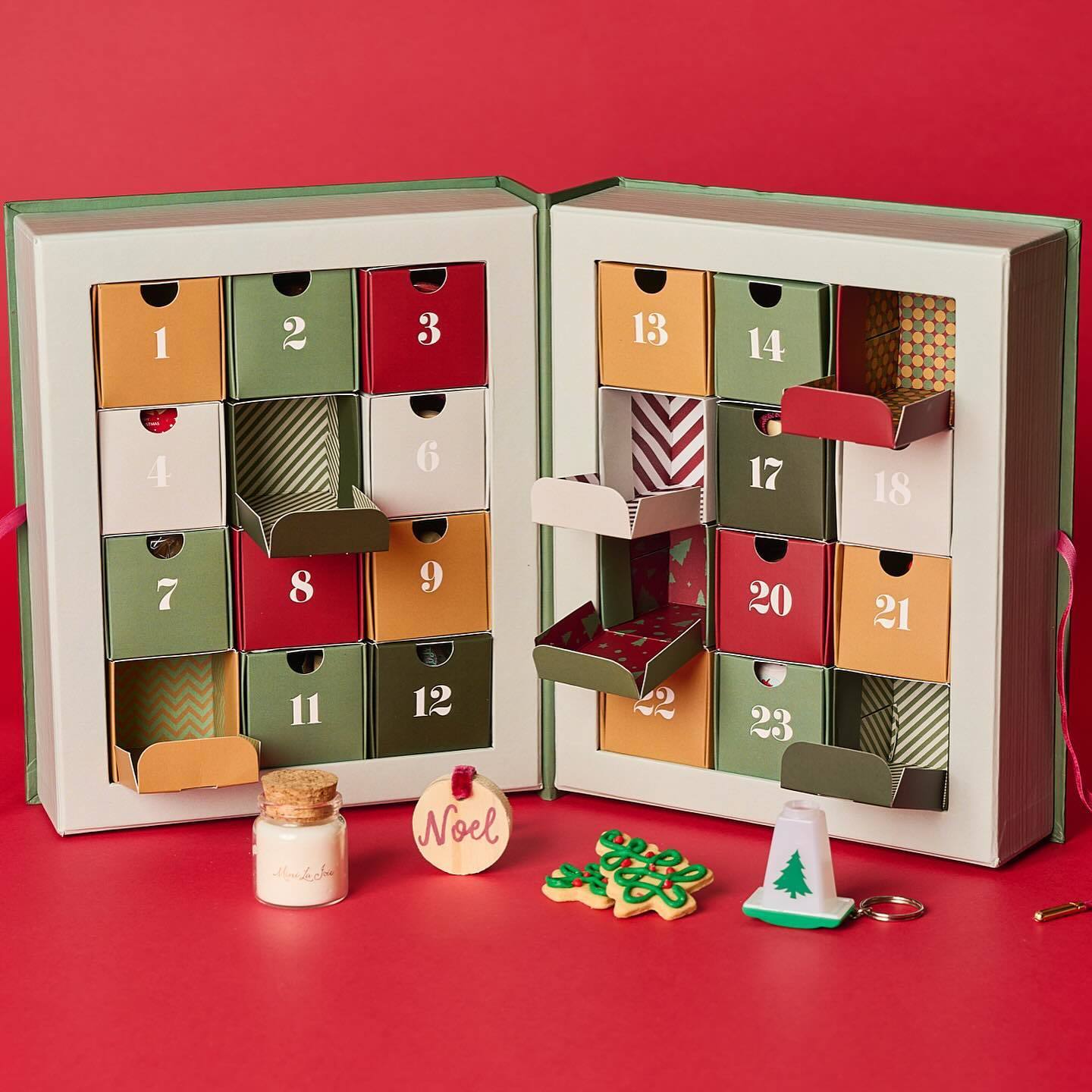 Christmas Countdown Book Advent Calendar Packaging With Small Boxes