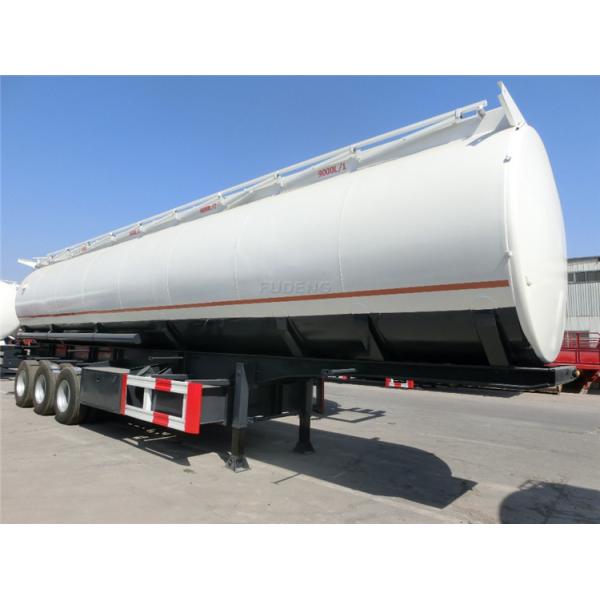 4 Axles 60000 Liters Fuel Tanker Semi Trailers Mobile Tankers For Oil Transporting