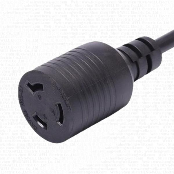 L8-20P/L8-20R Twist Lock Generator Cord | 10AWG 20A 3/10/25/50FT SJTW US Heavy Duty Extension Cable