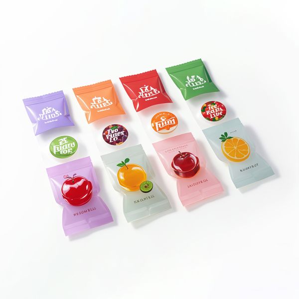 Food Snack Packaging Custom Logo Printed Recyclable Three Side Seal Plastic Mylar Bags for Beverages Jellies Liquids
