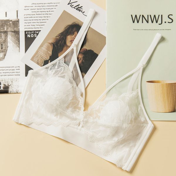 High Quality Cheap Price Seamless Women Bra Lace Design Sexy Wire-Free Adjusted Straps Women Lace Bra Underwear