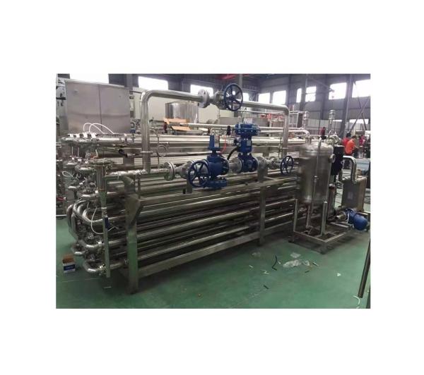 Máquina de pasteurização por tubo em tubo para pasta de tomate a temperatura de entrada 20-30°C