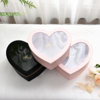 Boîte à fleurs transparente en forme de cœur avec votre propre logo