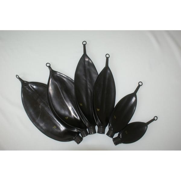 медицинская устранимая чернота сумки Rebreather латекса дыша сумки поставок 1L с соединителем 22mm