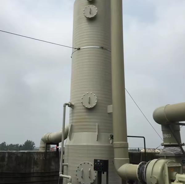 Exterior Multi Color Gelcoat FRP Purificação Torre de Absorção de Neblina de Ácido Torre de Absorção Personalização