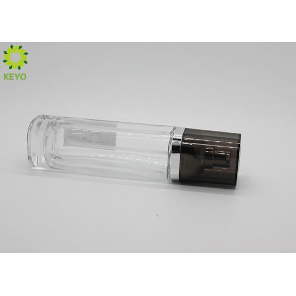 120ML Glass Lotion Jars , Glass Skin Care Packaging With Sliver Pump Cap