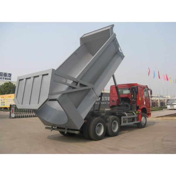 Medium Duty Dump Truck For Dumping Muck , 30 Ton Heavy Duty Semi Trucks