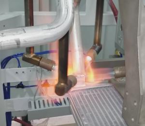 La machine de soudure automatique de flamme de plaque tournante pour le cuivre