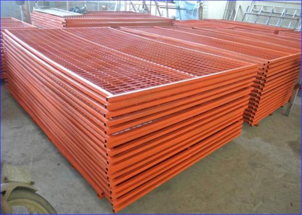 6FT X 9FT “Montreal TEMPORARY FENCE Tubing 25mm x 1.2mm Mesh 2x4 Diameter 8ga wire/4.00mm powder coated Orange